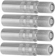 SUPVOX 4pcs Chrome Plated Copper Tire Valve Stem Extension Caps Easy Installation Motorcycle Car Valve Stem Adapters Durable Vehicle Accessory for Effortless Tire Inflation