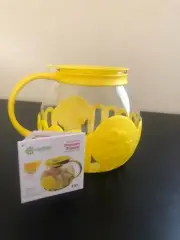 Ecolution Micro-Pop 3 Qt Microwave Popcorn Popper Glass ~ Yellow ~ NEW
