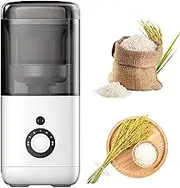 Household Rice Milling Machine, 480ml Automatic Rice Bran Separator, 3 Mins to Produce Rice, 300W Electric Rice Milling Hulling Machine for Multiple Various Wheat and Cereals