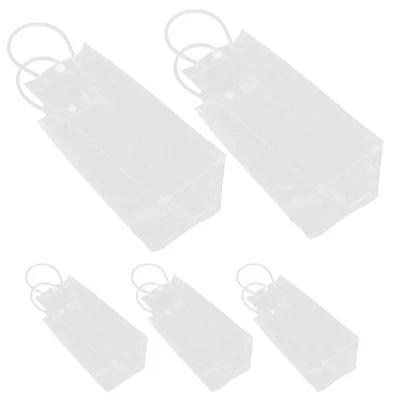 5 Pcs Portable Wine Ice Bag Bucket Drink Cooler Bags Beverage Transport