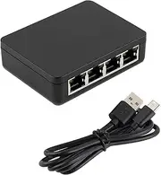 1 to 4 Port RJ45 Network LAN Splitter Network Splitter, 1000Mbps High Speed Internet Splitter for Cat 5/5e/6/7/8 Cable