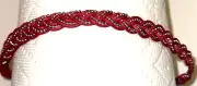 The Good Bead Headband Triple Bead Woven Elastic One Size Fits Most Made India