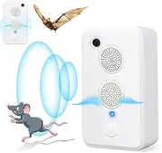 2 Pack Ultrasonic Bat Repeller, Bat Deterrent Devices Indoor Outdoor,Rechargeable Bird Repellent Bat Reject Repelling System,Electronic Pest Repeller Bat Repellent for Attic Porch Bat Removal Control