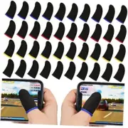120 Pcs Finger Sleeve for Gaming Anti Sweat Game Controller Finger Colorful