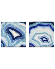 Ready2HangArt Ocean Geode I/II 2pc Wrapped Canvas Wall Art by Norman Wyatt