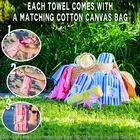 Beach Towel Oversized, Double-Sided Printing Quick Dry Microfiber Beach Towels