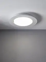 Beacon Lighting Stahl 300mm 1 Light Flush Mount in White