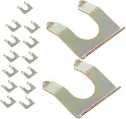 CRILSTYLEO 15Pcs Brake Hose Bracket Clips U Shaped Metal Retainer for Cars Trucks Suvs High Strength Clips for Brake Line Repair Maintenance Durable Multi Vehicle