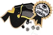 KALLORY 3pcs Graduation Badge Holders Retractable Badge Reels for Id Cards Reusable Card Covers for Nurses Teachers Students for Graduation Events