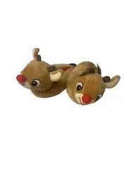 rudolph the red nosed reindeer baby slippers size 3