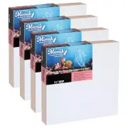Mimik Recycled PET Cradled Canvas Wood Panel 1-1/2"" Deep - 12""x12"" (Box of 4)