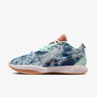 【NIKE 耐吉】LeBron 21 XXI EP Aragonite 男鞋 LBJ 牛仔布 籃球鞋 運動 耐磨(HF5466-300 ∞)