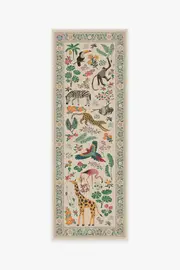 75' x 215' | Machine Washable Runner Rug | Kid & Pet Friendly | Indoor Rug | Iris Apfel Jingle Jungle Rug | Ruggable