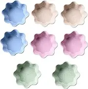Dipping Sauce Cups - 8 Small Bowls for Seasoning, Sushi, Side Dishes, Straw Plate