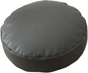 Round Floor Cushion Floor Pillow Ornament 15.75inch Lightweight Cushion for Tatami Seating Pillow for Outdoor Office Balcony, Deep Grey