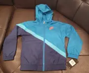 NWT NIKE BOYS JACKET WOVEN HOODED WINDBREAKER SIZE 6