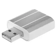 USB Audio Adapter External Stereo Sound Card w/ 3.5mm Headphone Microphone Jack