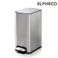 在飛比找PChome24h購物優惠-ELPHECO 不鏽鋼腳踏緩降靜音垃圾桶 ELPH7611
