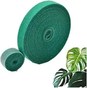 Plant Ties and Self-Adhesive Tape for Climbing Plants - Reusable Green Cable Organizer Strips - Garden Tree Ties Cord Strap - Width 14.5mm
