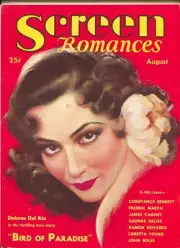 MAG: Screen Romances-Dolores Del Rio-James Cagney-Loretta Young-Aug-1932