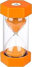 SuLiao Sand Timer 3 Minute Hourglass: Large Orange Plastic Sand Watch 3 Min, Reloj De Arena 3 Minutos,Colorful Hour Glass Sandglass Timer for Kids,Games,Classroom,Kitchen,Decr