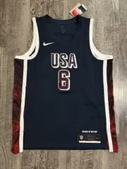 Lebron James Nike Team USA Basketball Jersey Olympics 2024 Blue Size XL BNWT