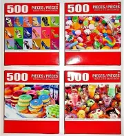 Puzzle USA America Candy Candies Donuts Ice Candy Colourful 500 Pieces