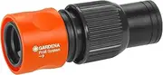 GARDENA Profi System Hose Connector: Hose Lead with a Quick Coupling, Lock nut for Strong gripping Force, Suitable for 19 mm (3/4") Hoses (2817-20), Black/Orange