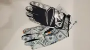 New CUTTERS Football Game Day Elite Benjamins Black Receivers Glove Adult L/XL