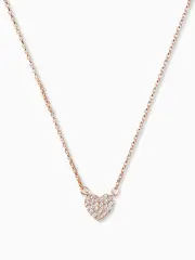 Yours Truly Pave Heart Mini Pendant