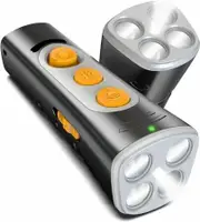 Anti Barking Device 4X Ultrasonic Emitters Dog Bark Deterrent Rechargeable Dog Barking Control with 50ft Range Dog Training Tool(Black)