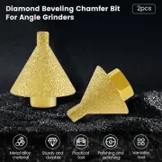 2Pcs Diamond Beveling Chamfer Bit 38mm/50mm Thread Diamond Countersink