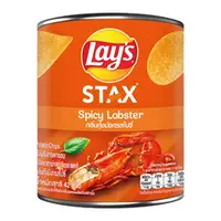 在飛比找PChomeThai泰國購物優惠-Lay's Stax 樂事 洋芋片 - 辣味龍蝦 42g（罐