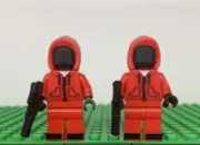 LEGO Squid Games - Game Staff Soldier Minifigure (100% Genuine LEGO Bricks)