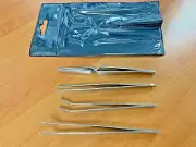 Tweezers 4PCs Set Steel Beads Tool Craft Hobbies Sewing Tweezer Precision Pickup