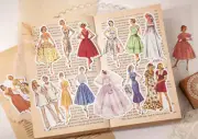 Vintage Fashion Stickers | Vintage Scrapbooking Stickers | Junk Journal Sticker