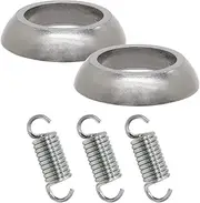 5PCS Exhaust Pipe Gasket Donut Flange Seal & Spring Kit Compatible with Arctic Cat 250 2X4 1999-2005, 250 4X4 2001-2005