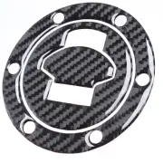 1X(3D Carbon Fiber Tank Gas Pad Filler Cover Sticker Decals For R1200RT K1200S F