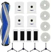 Meunmro 17Pcs Accessories Kit for Ecovacs Deebot T30 Omni, T30 PRO MAX Omni Robot Vacuum, Replacement Parts with Main Brush, Filter, Dust Bag, Side Brush, Mop Cloths