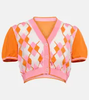 [Jacquemus] Jacquemus Le Cardigan Toledo cropped cardigan UK 10 multicoloured