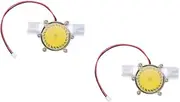 BESPORTBLE 2pcs Water Flow Generator Micro Hydro Turbine with Voltage Regulator Durable Construction for LED Power Supply and Charging Efficient Equipment