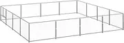 VRAXO Dog Kennel Silver 16 m² Steel -35.1KG,3082150