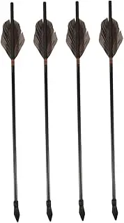 Gatuida 4pcs Pot Tossing Arrow Game Traditional Outdoor Fun for Family Gatherings and Festivals Rubber-Tipped Arrows Fletching for