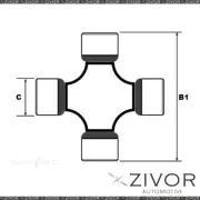 TOYO Universal Joint For FORD FALCON XL, XLS AU2 4.9L 2D C/C 5.0 2000-02 K5-13XR