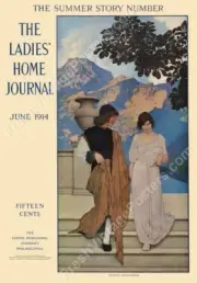 Maxfield Parrish June 1914 Ladies Home Journal cover NEW POSTER 18x24