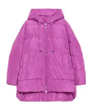 Long-sleeved double-sided down jacket IT40,IT38 CYCLAMEN