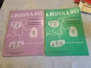 2 Vintage Books A Dozen A Day Technical Exercises For Piano Brand New!!