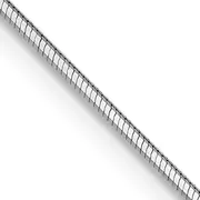 16 Inch 14K White Gold .8mm D/C Octagonal Snake Chain