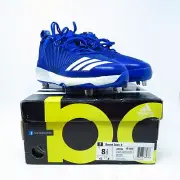 NEW Men's Adidas 8.5 Metal Baseball Shoes - Blue Freak X Carbon Boost Icon 3