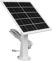 USB C Solar Panel | Solar Panel Charger for Security Camera,Type-C Portable Charger Accessories 9.84ft Cable Power Supplies for Phones, Camping & Garden